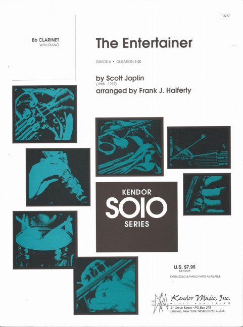 The Entertainer, for clarinet and piano, Score and part
