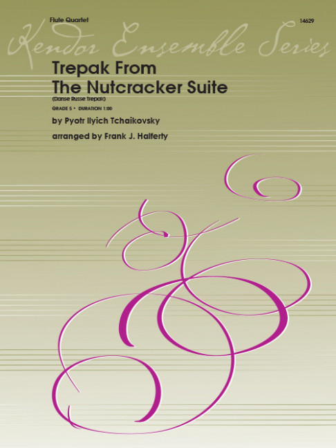 Trepak From The Nutcracker Suite, for 4 flutes, Score and parts