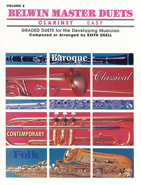 Belwin Master Duets Vol. 2, for 2 clarinets