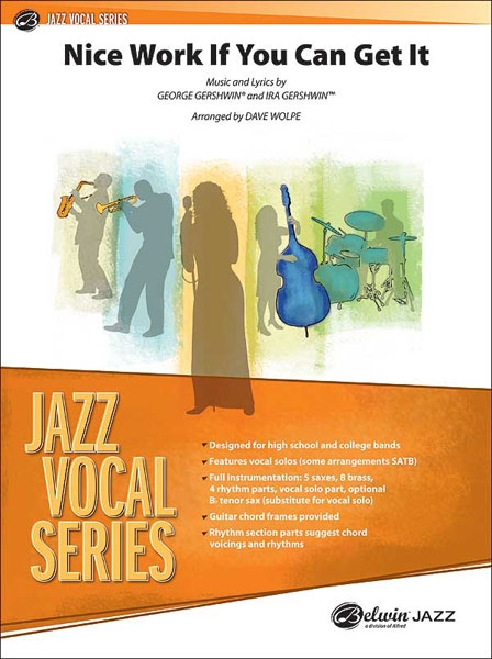 Nice Work If You Can Get It, Swing, for big band and voice, Score and parts