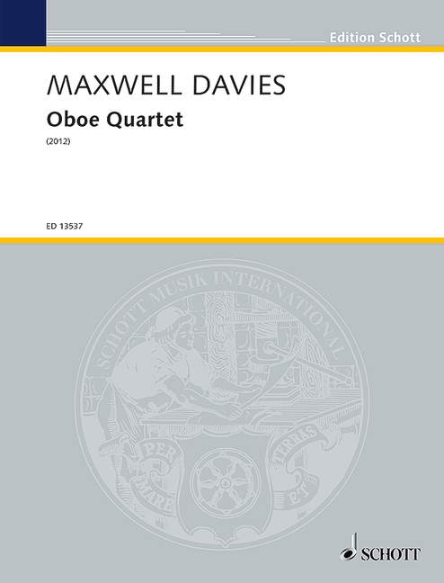 Oboe Quartet op. 323, for oboe, violin, viola and cello, Score and parts