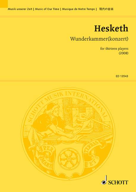 Wunderkammer(konzert), for thirteen players, for ensemble, Study score