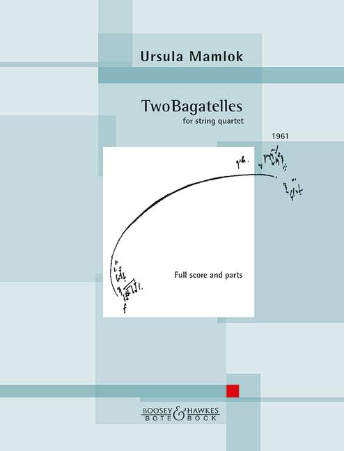 Two Bagatelles, for string quartet, Score and parts
