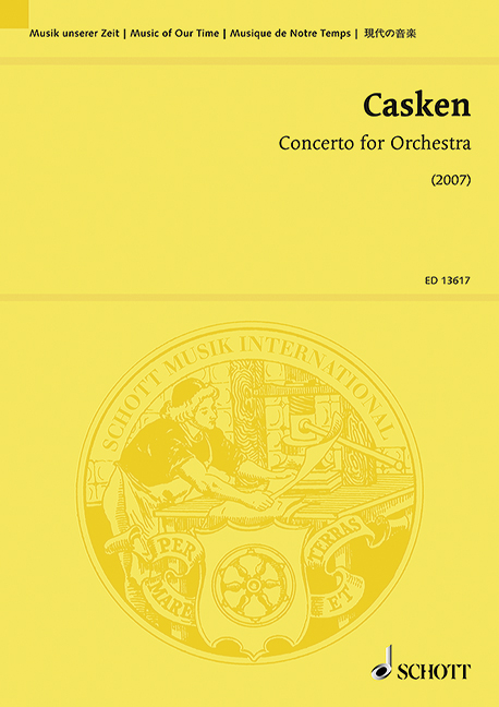 Concerto for Orchestra, Study score