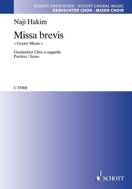 Missa brevis, Grazer Messe, for mixed choir (SATB), Choral score