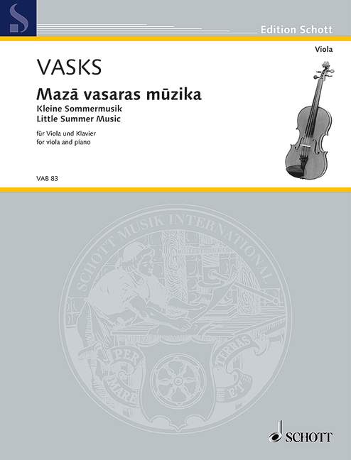 Maza vasaras muzika, (Little Summer Music), for viola and piano