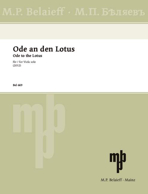 Ode to the lotus, for Viola solo
