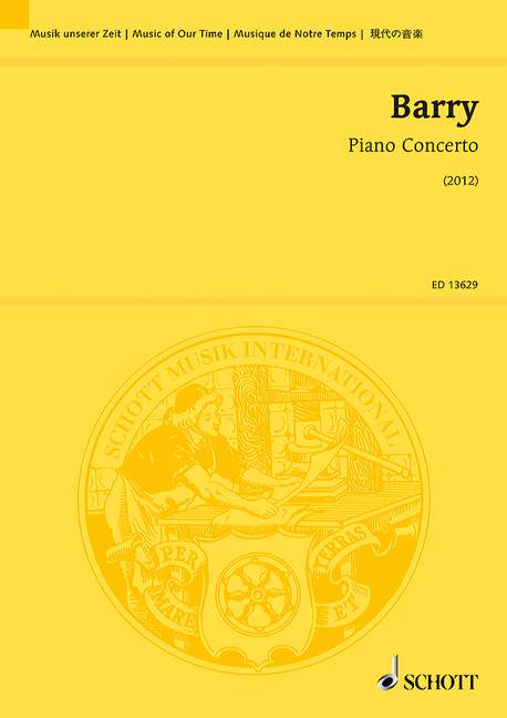 Piano Concerto, for piano and orchestra, Study score