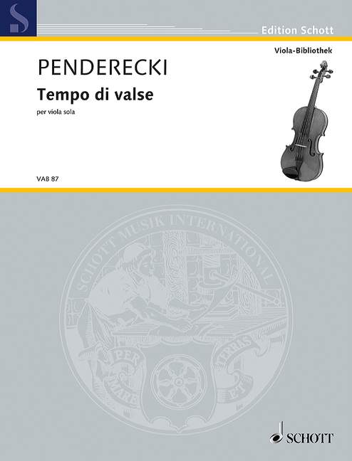 Tempo di valse, per viola sola