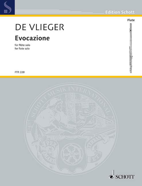 Evocazione, für Flöte solo, for flute, Separate edition