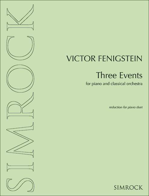 Three Events, for piano and orchestra, Piano reduction