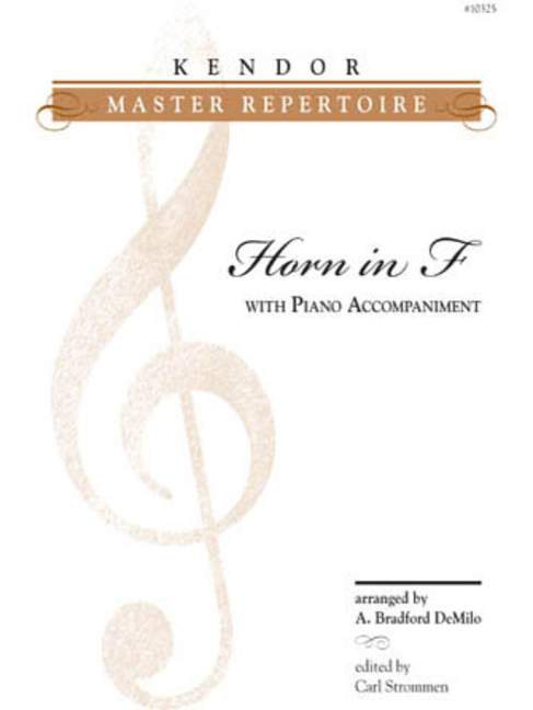 Kendor Master Repertoire, for horn in F and piano