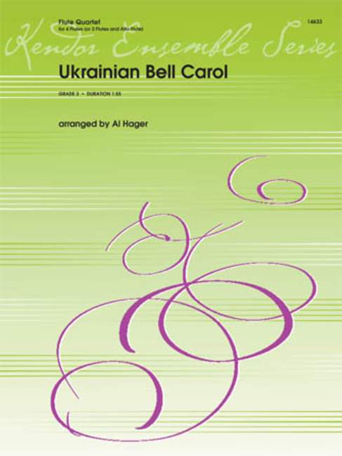 Ukrainian Bell Carol, for 4 flutes, Score and parts