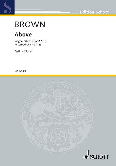 Above, for mixed choir (SATB), Score