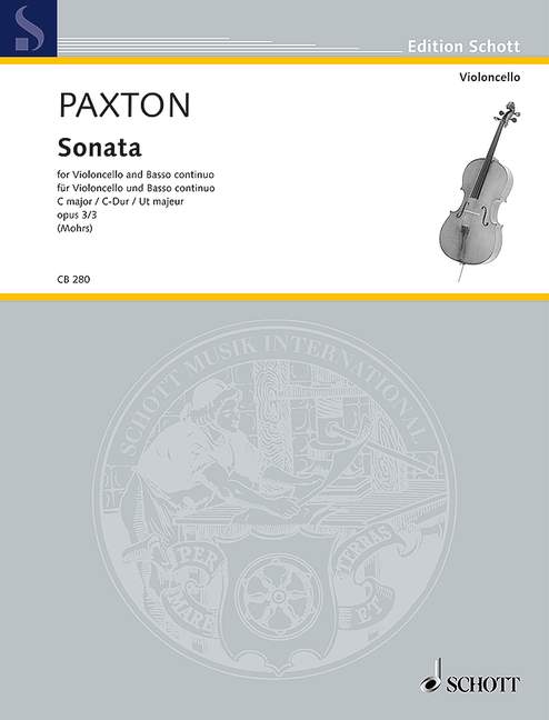 Sonata C major op. 3/3, for cello and basso continuo