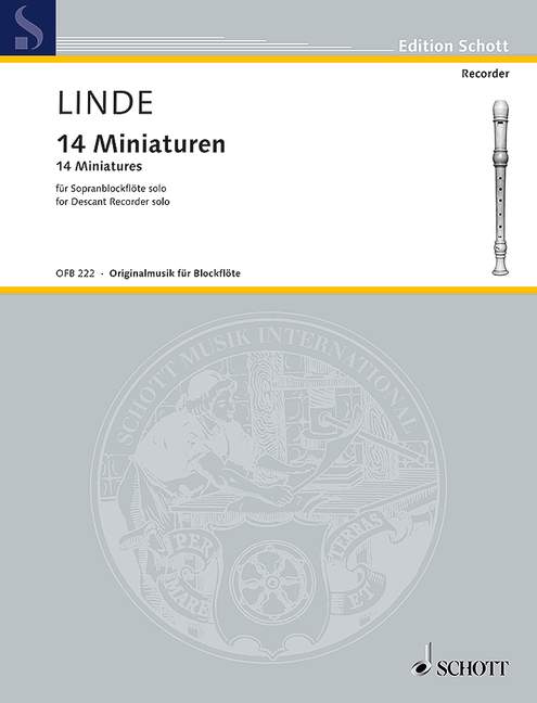 14 Miniatures, for descant recorder solo