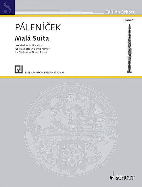 Malá Suita, (Little suite), for clarinet and piano, Score and part
