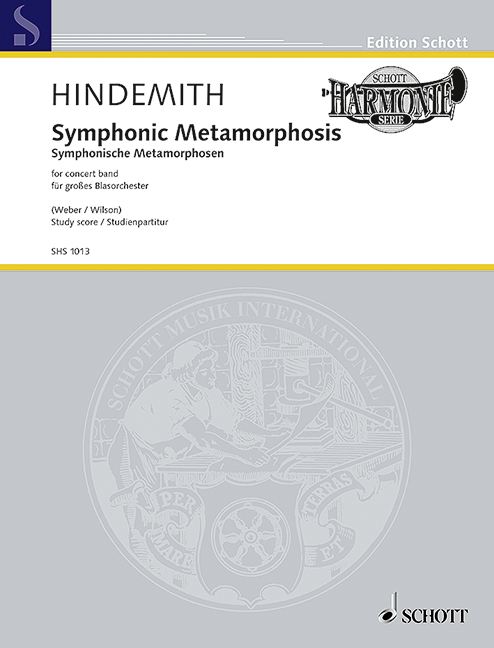 Symphonic Metamorphosis, on themes by Carl Maria von Weber, for wind band, Study score