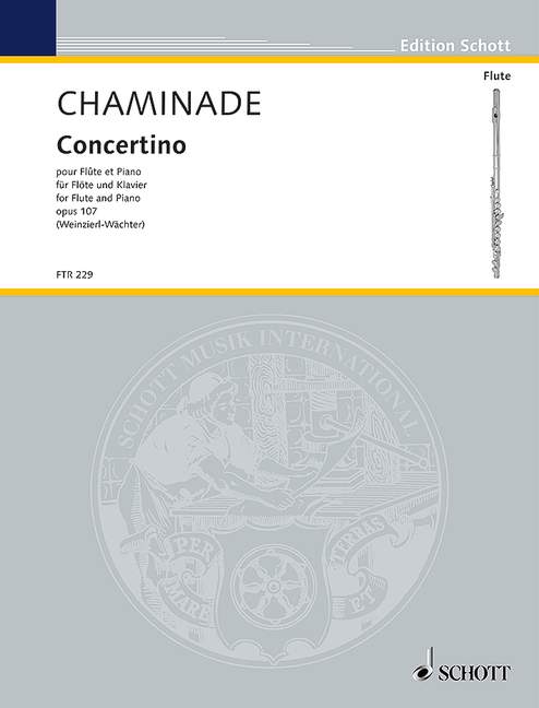 Concertino op. 107, for flute and piano