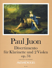 Divertimento op. 34, for clarinet and 2 violas, Score and parts