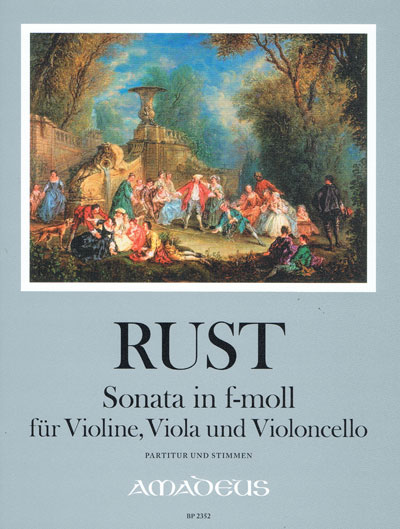 Sonata, for violin, viola and cello, Score and parts