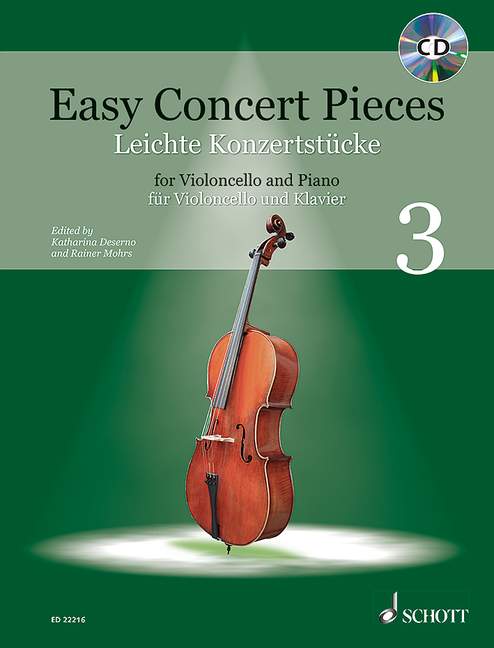 Easy Concert Pieces Vol. 3, for cello and piano