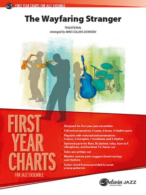 Wayfaring Stranger, Reggae-Swing, for big band, Score and parts