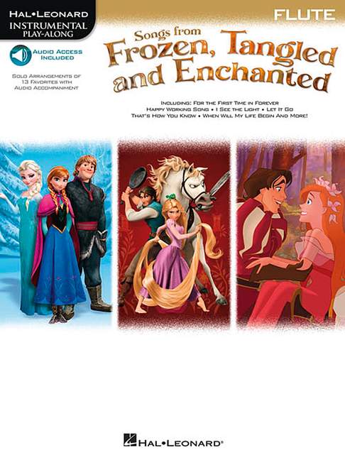 Songs From Frozen, Tangled And Enchanted, Instrumental Play-Along, for flute