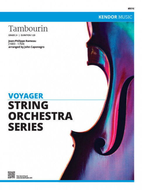 Tambourin, for string orchestra, piano, Score and parts