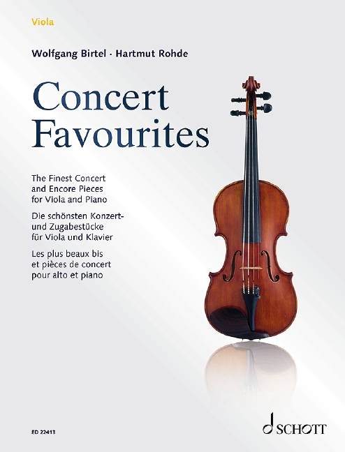 Concert Favourites, The Finest Concert and Encore Pieces, for viola and piano