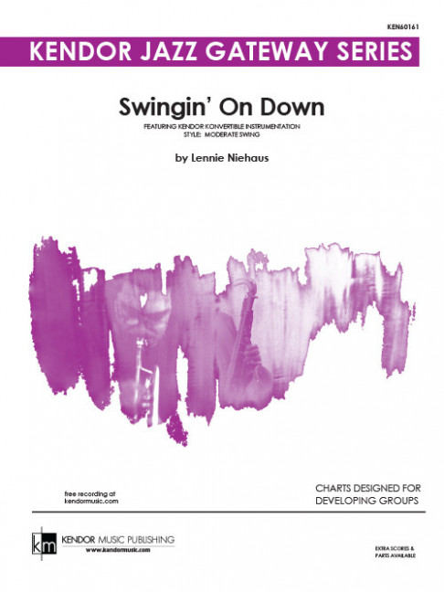 Swingin' On Down, Moderate Swing, for Flöte, Klarinette, Horn in F, Tuba & Vibraphon ad lib, Score and parts