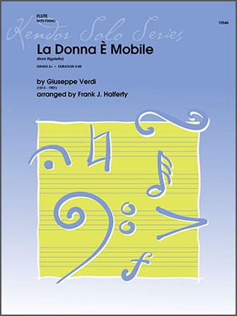 La Donna è Mobile, from Rigoletto, for flute and piano, Score and part