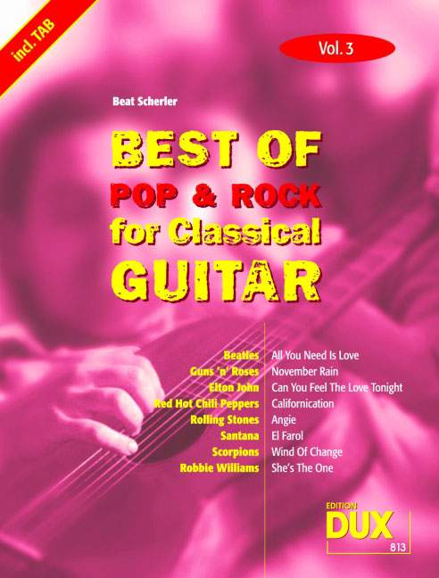 Best of Pop and Rock for Classical Guitar Vol. 3, die umfassende Sammlung mit starken Interpreten