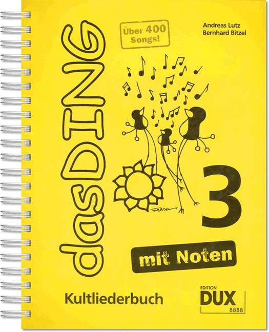Das Ding Band Vol. 3, Kultliederbuch mit Noten, for voice, Songbook