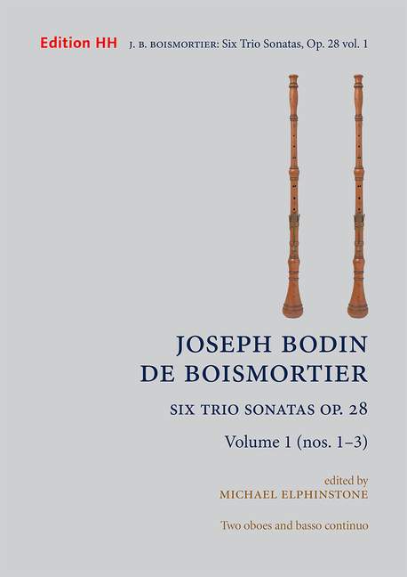 Six Trio Sonatas op. 28 Vol. 1, for 2 oboes and basso continuo, Score and parts