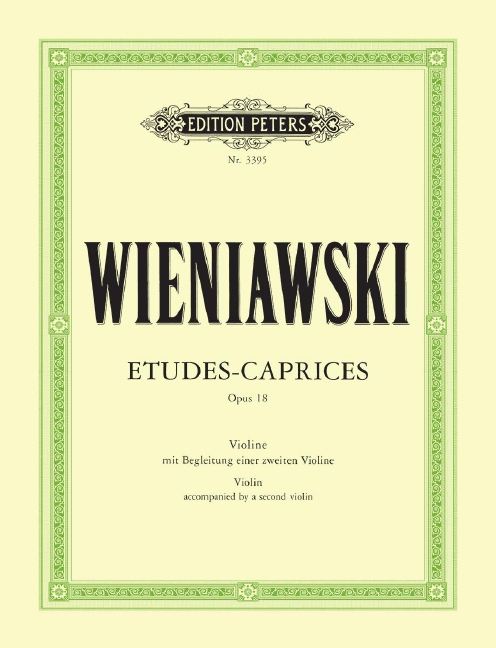 Études-Caprices op. 18, for 2 violins, Performing score