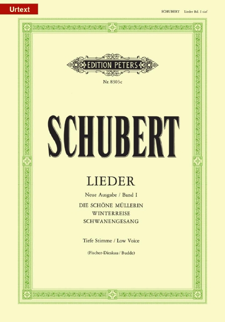 Lieder Vol. 1, Neue Ausgabe, for low voice and piano