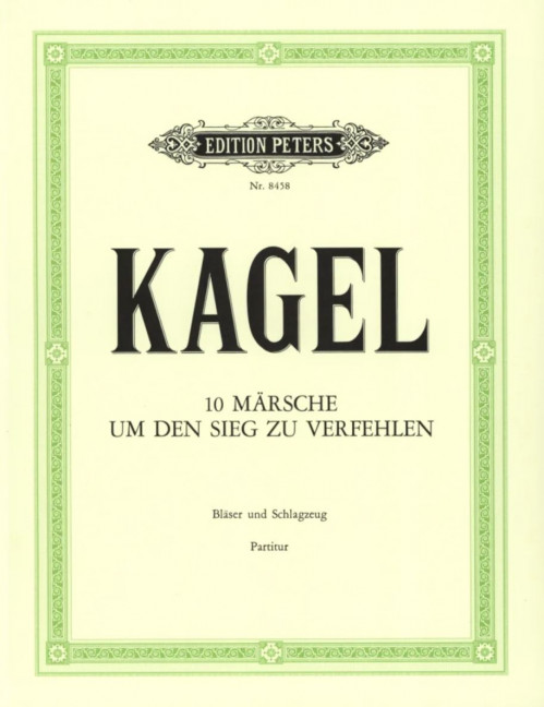 10 Märsche, um den Sieg zu verfehlen, for wind instruments and percussion, Score. 9790014066888