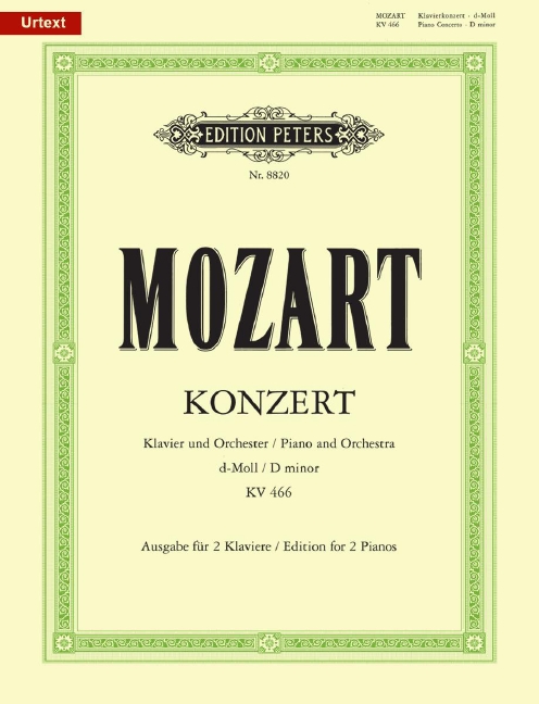 Konzert d-Moll KV 466, for piano and orchestra, Piano reduction