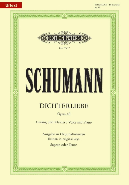 Dichterliebe op. 48, Originaltonarten, for soprano or tenor and piano