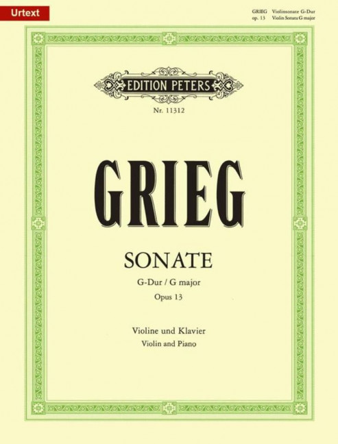 Sonate G-Dur op. 13, for violin and piano, Score and part