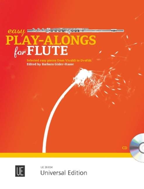 Easy Play-Alongs for Flute, 16 selected easy pieces from Vivaldi to Dvorák, for flute with CD or piano accompaniment, Edition with play-along
