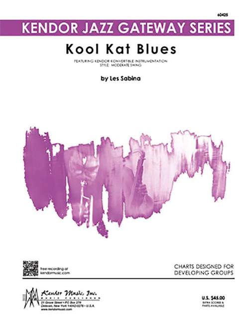 Kool Kat Blues, Moderate Swing, for Flöte, Klarinette, Tuba, Horn in F, Vibraphon ad lib, Score and parts