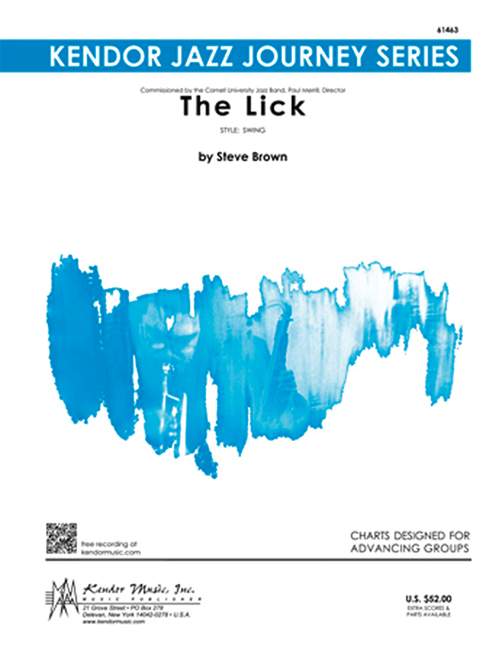 Lick, for big band, Score and parts