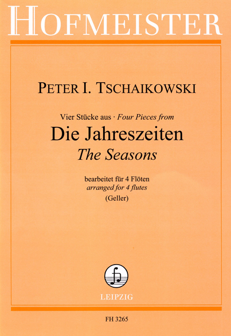 Vier Stücke aus Die Jahreszeiten, for 4 flutes, Score and parts