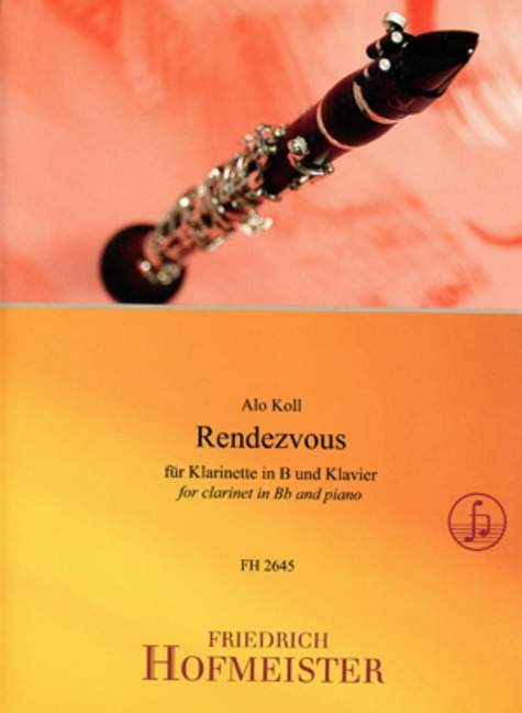 Rendezvous, for clarinet, piano, Score and part