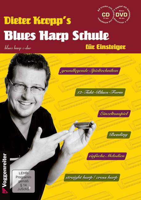 Dieter KroppŽs Blues Harp Schule, for french harp