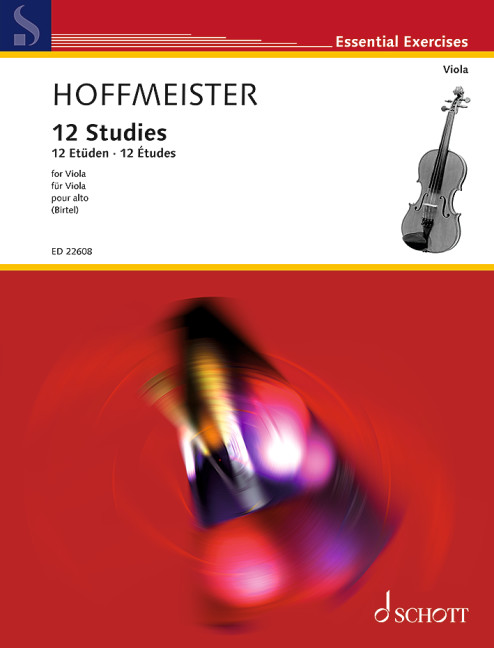 12 Studies, Urtext, for viola