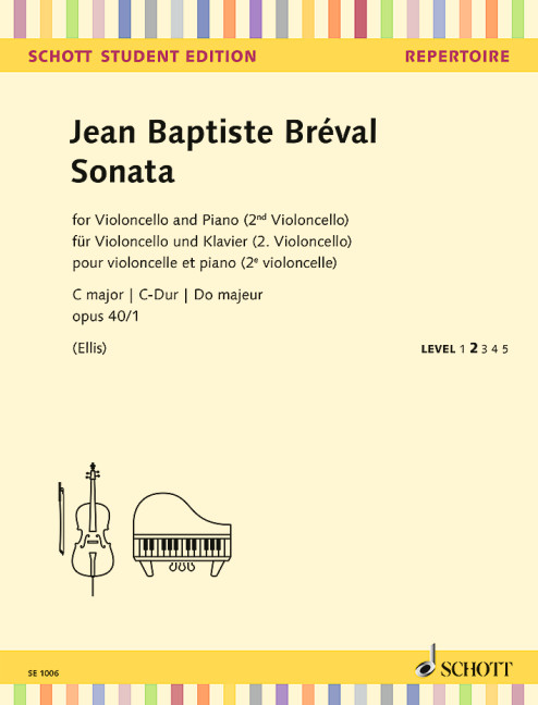 Sonata C major op. 40/1, for cello and piano (2. cello)