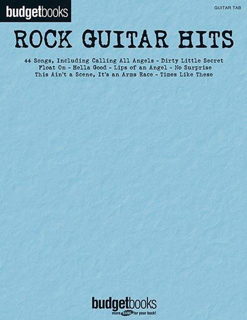 Budget Books Rock Guitar Hits, for guitar and lyrics